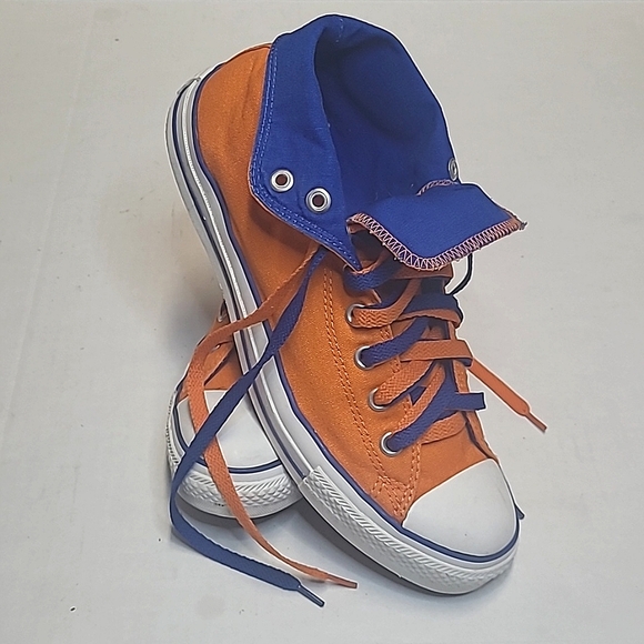 Orange and Blue Flip Down Converse - Picture 7 of 9
